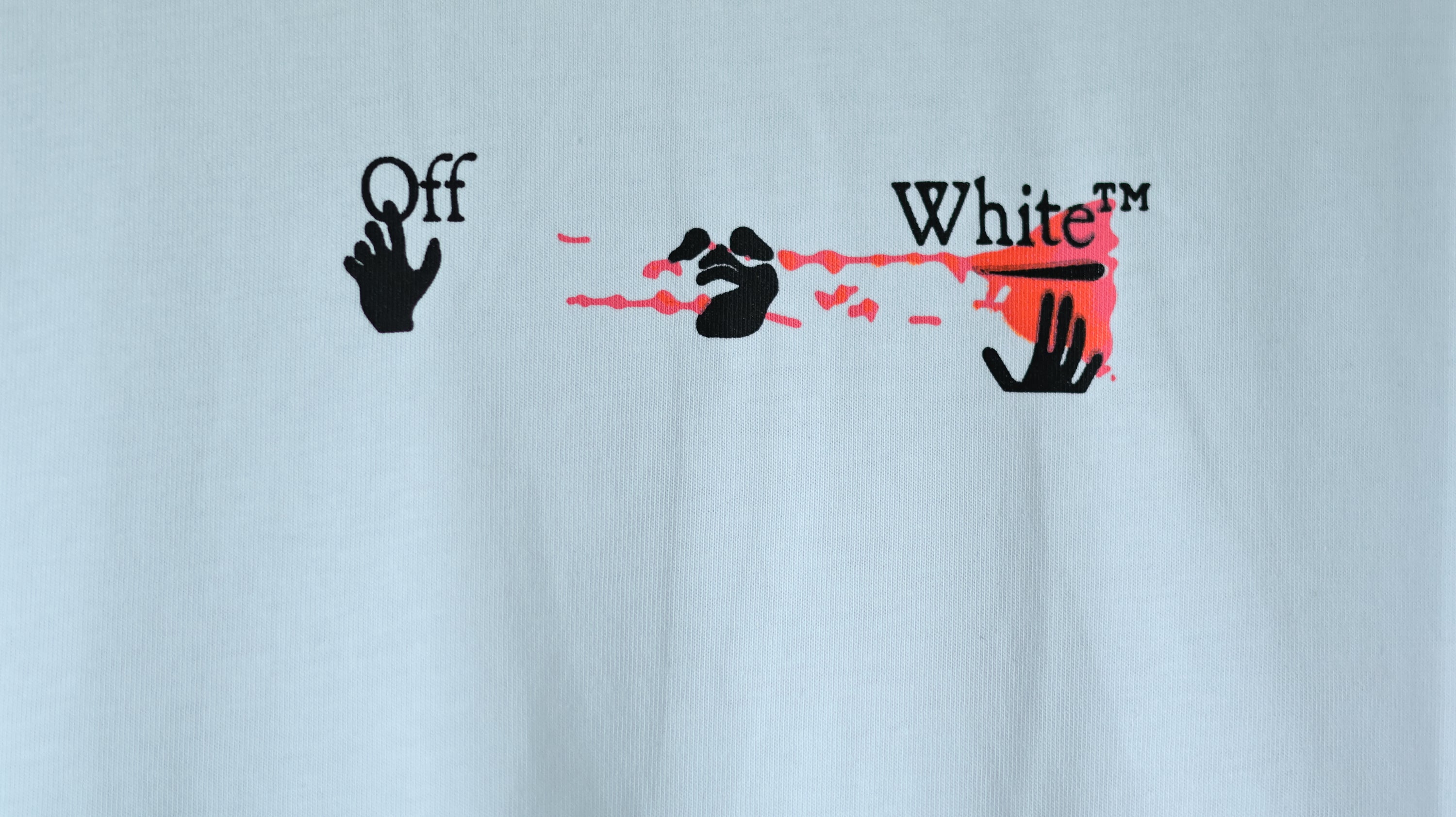 OFF WHITE Camiseta com setas desenhadas à mão com grafite