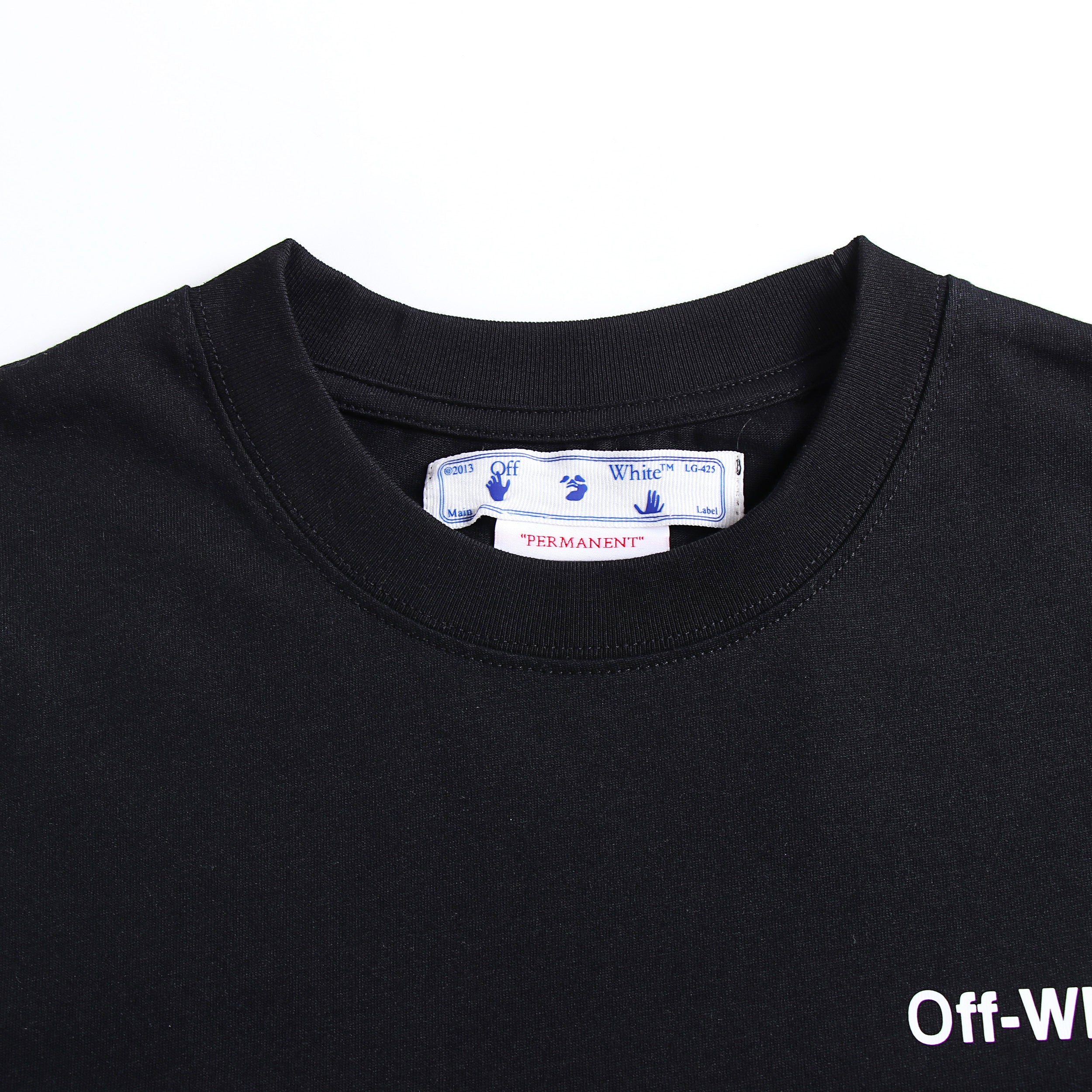 OW T-shirt listrada zebra ondulada