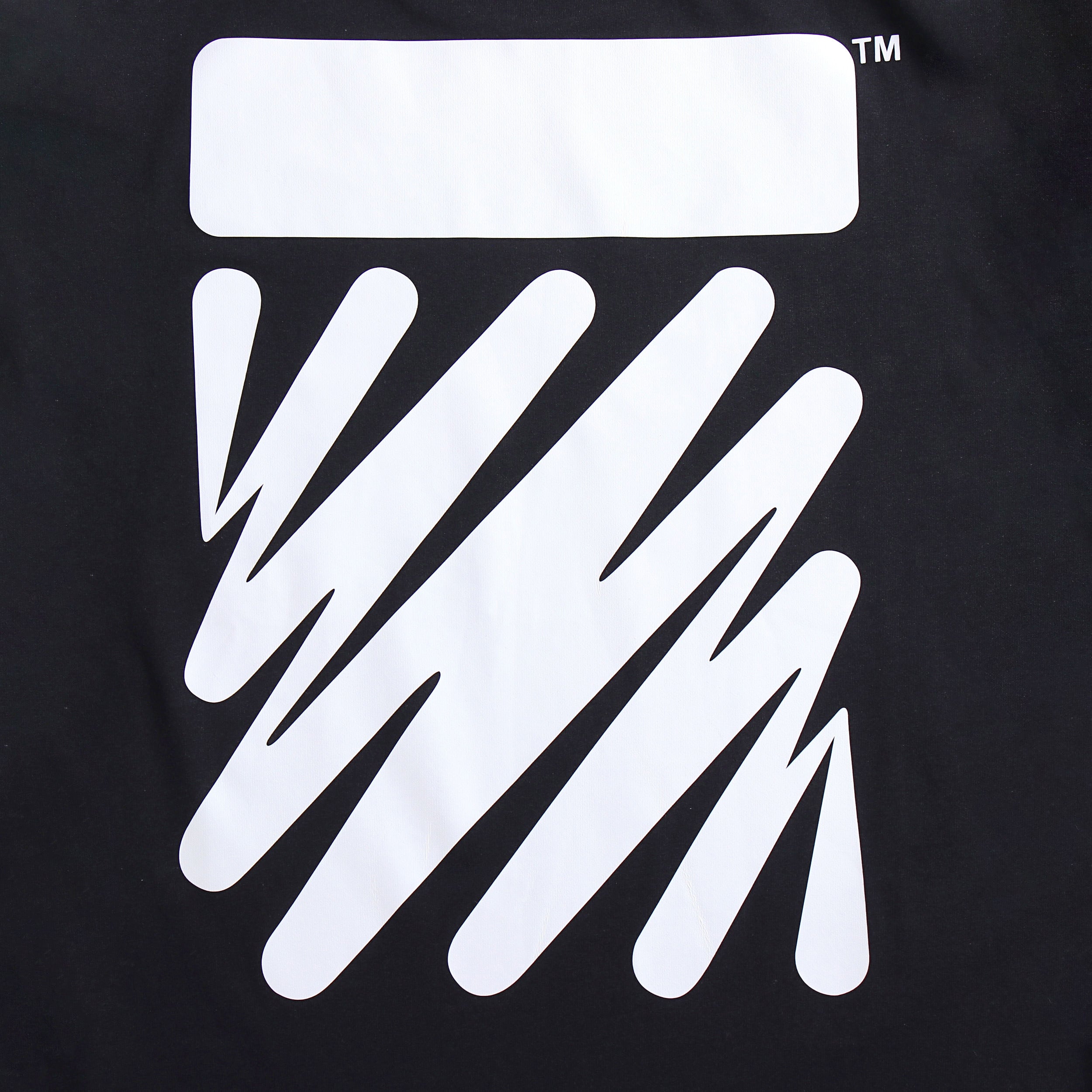 OW T-shirt listrada zebra ondulada