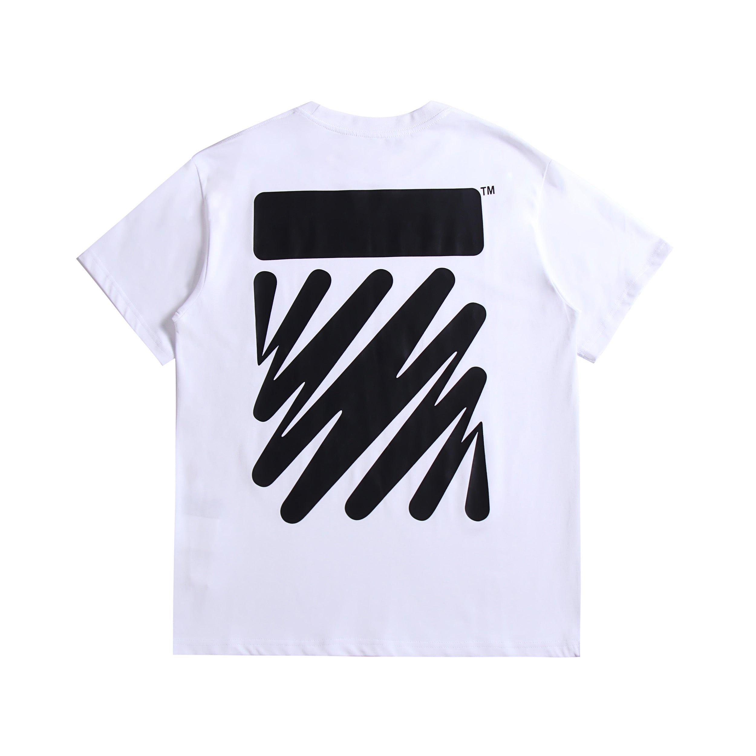 OW T-shirt listrada zebra ondulada