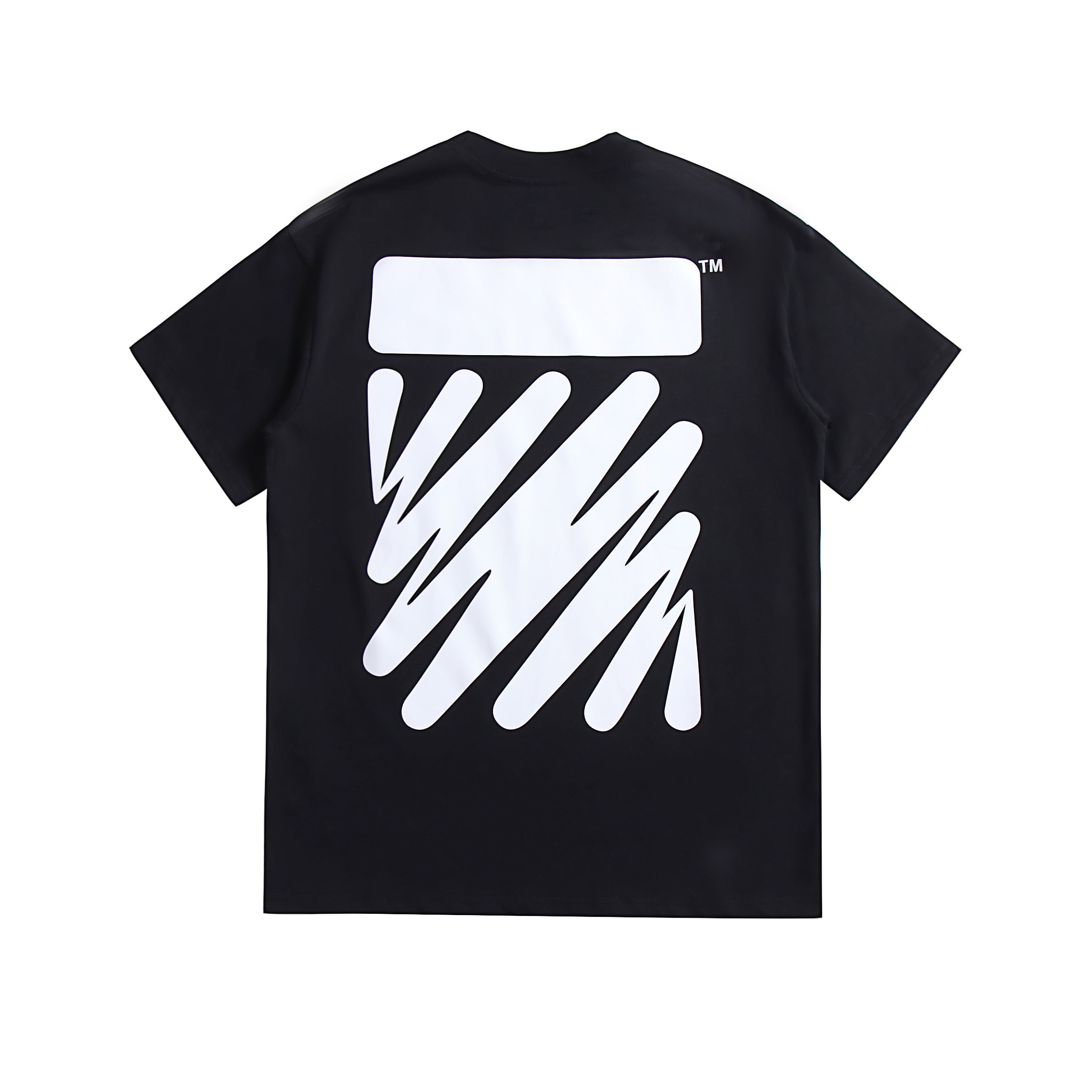 OW T-shirt listrada zebra ondulada